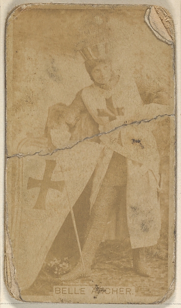 Allen & Ginter, Belle Archer, from the Actors and Actresses series (N45, Type 8) for Virginia Brights Cigarettes