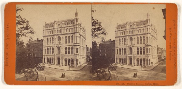John P. Soule, Masonic Temple, Boston Mass.
