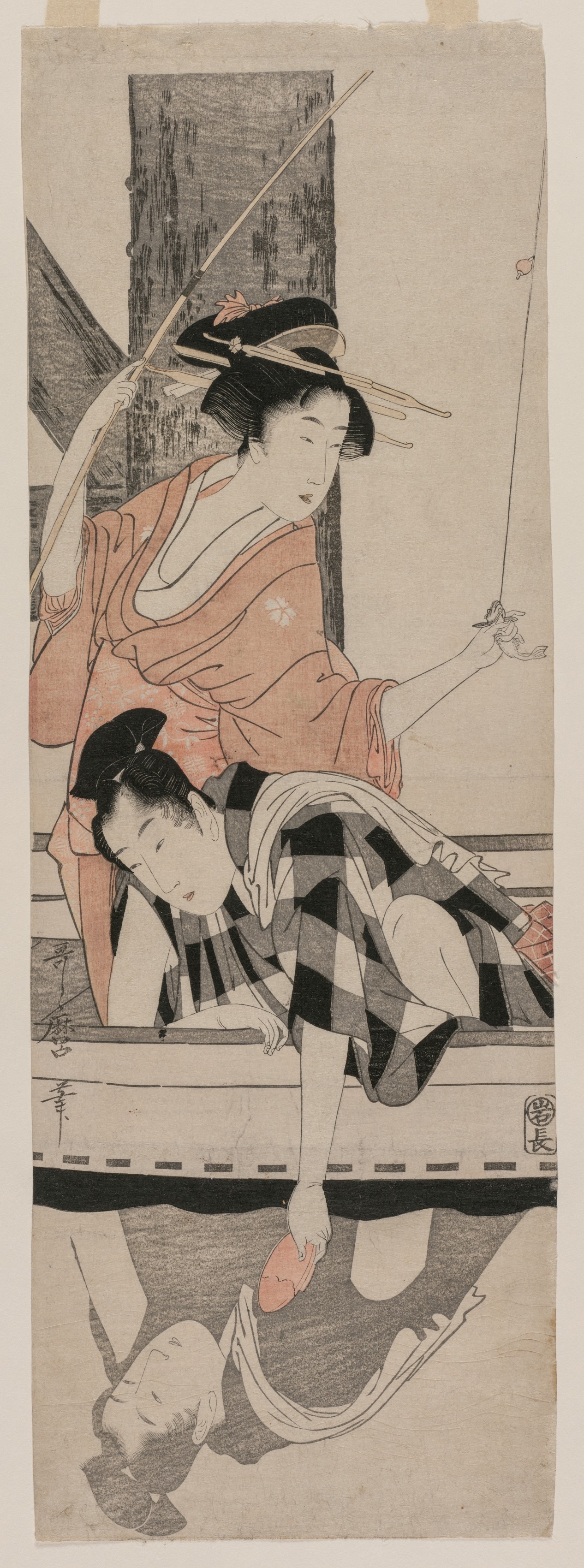 Kitagawa Utamaro, Couple in a Boat