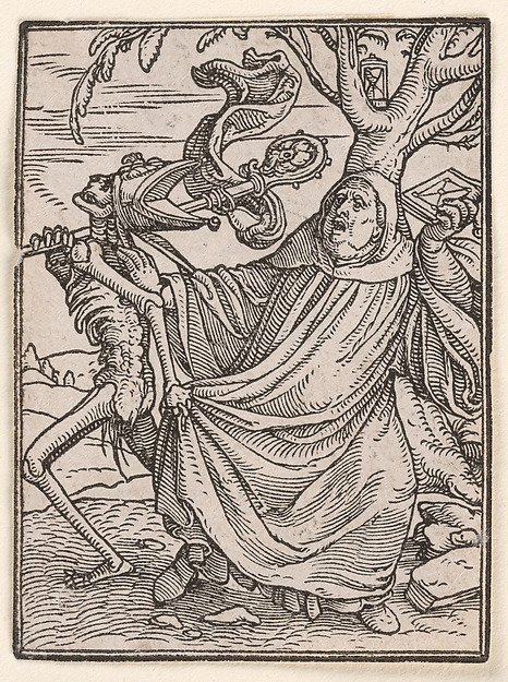 Hans Holbein the Younger, The Abbot, from "The Dance of Death"