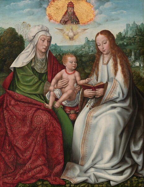 Master of Frankfurt, Saint Anne with the Virgin and the Christ Child
