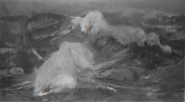 John Macallan Swan, IJsberen beklimmen een ronddrijvende sloep