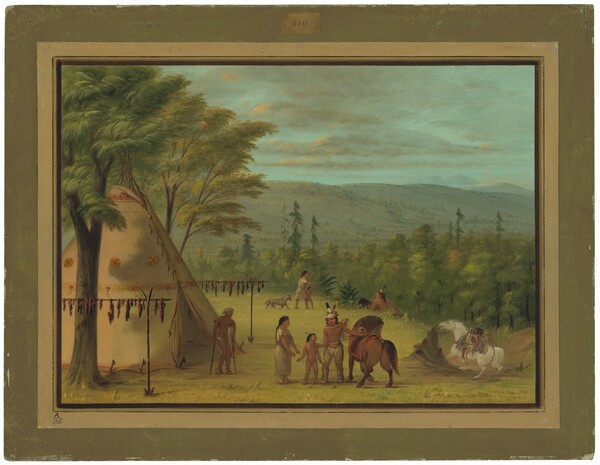 George Catlin, The Cheyenne Brothers Starting on Their Fall Hunt