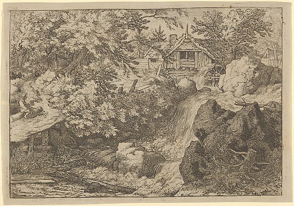 Allart van Everdingen, The Cascade Near the Watermill