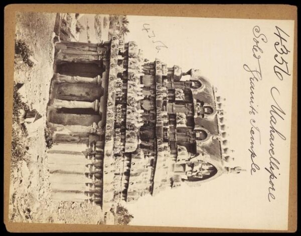 Francis Frith, Mahavellipore.  Solid Granite Temple