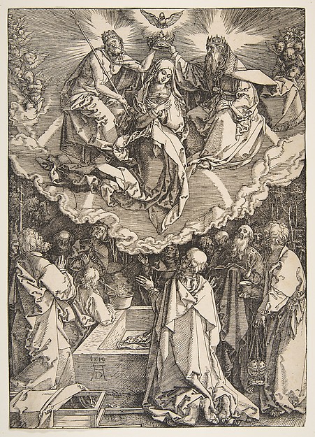 Albrecht Dürer, The Assumption and Coronation of the Virgin, from The Life of the Virgin
