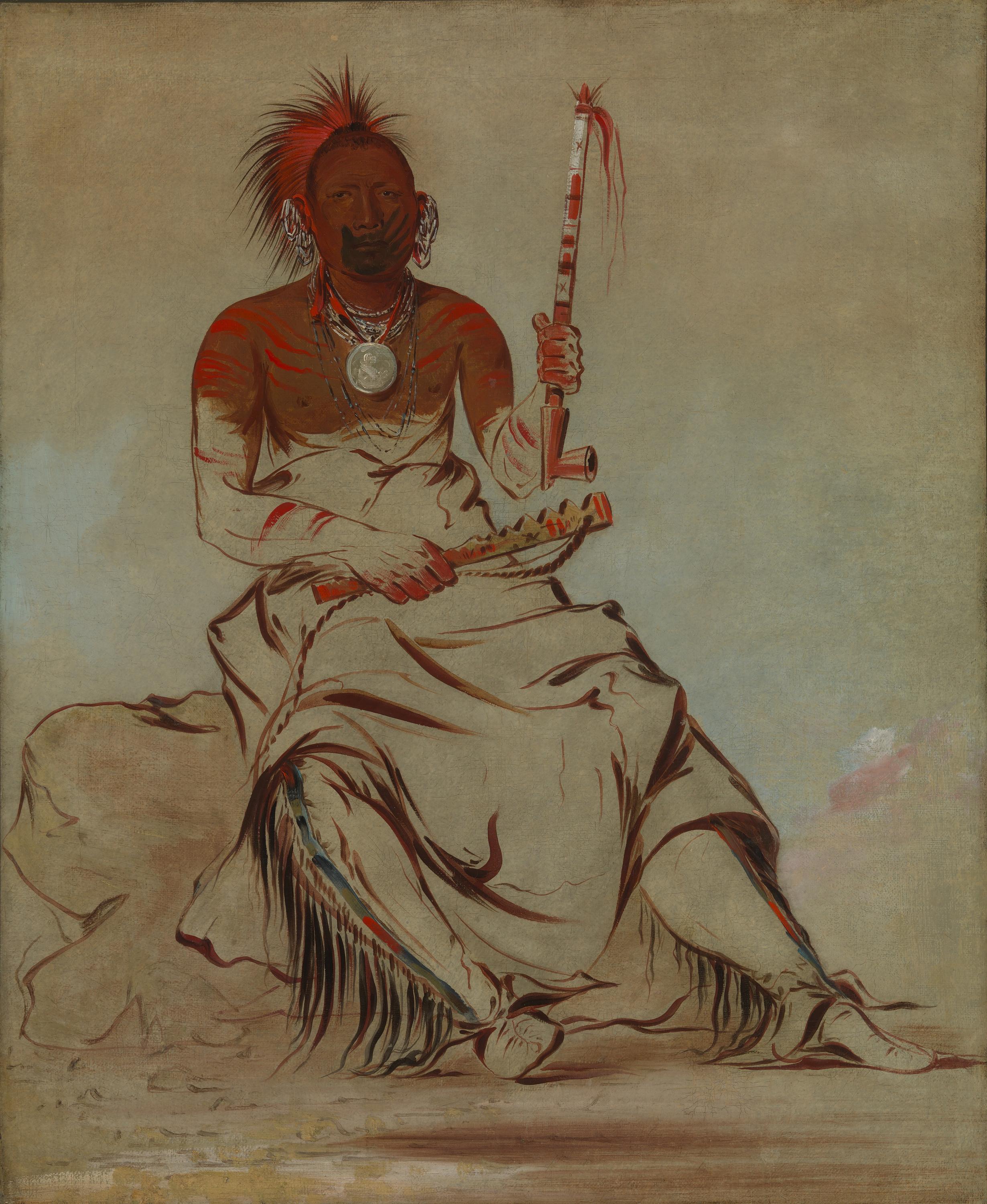 George Catlin, Te-ah'-ke-ra-lée-re-coo, The Cheyenne, a Republican Pawnee