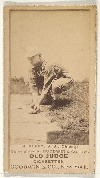 Goodwin & Company, Hugh Duffy, Shortstop, Chicago, from the Old Judge series (N172) for Old Judge Cigarettes