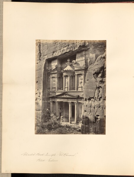Francis Frith, Splendid Rock Temple, "El Khusne", Petra, Edom