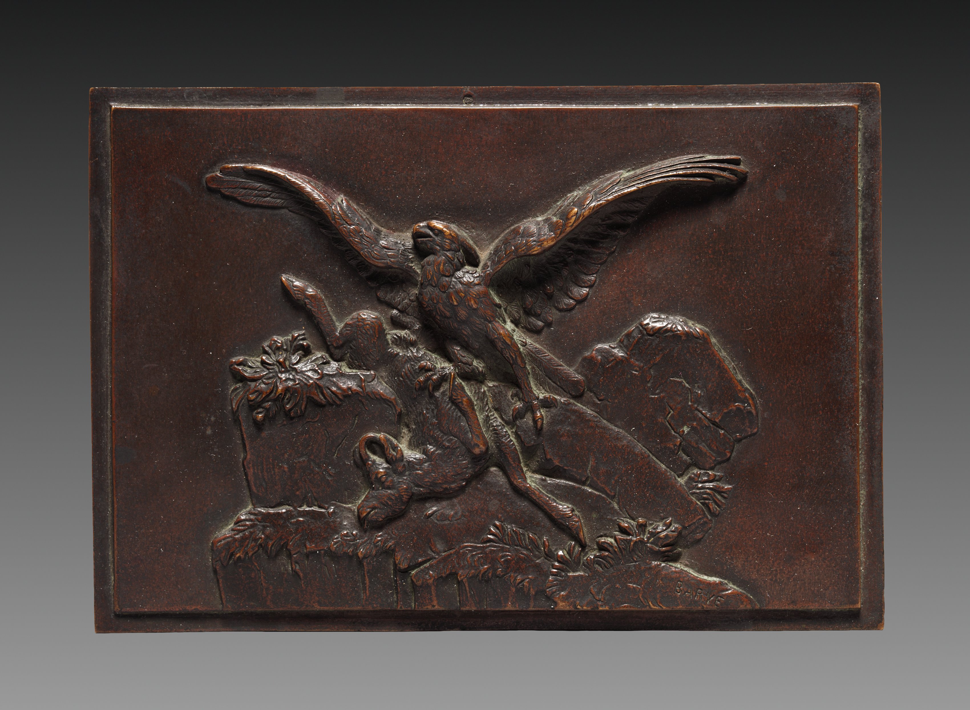 Antoine-Louis Barye, Eagle with Chamois