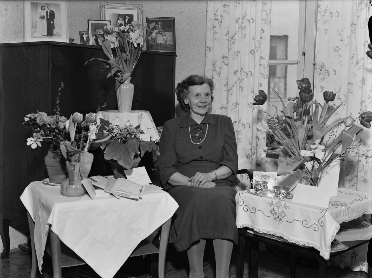 Paul Sandberg, Födelsedagsporträtt, sannolikt Uppsala, 1950
