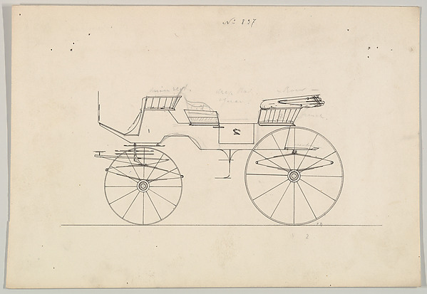 Brewster & Co., Design for Vis-à-vis/ Charabanc, no. 837