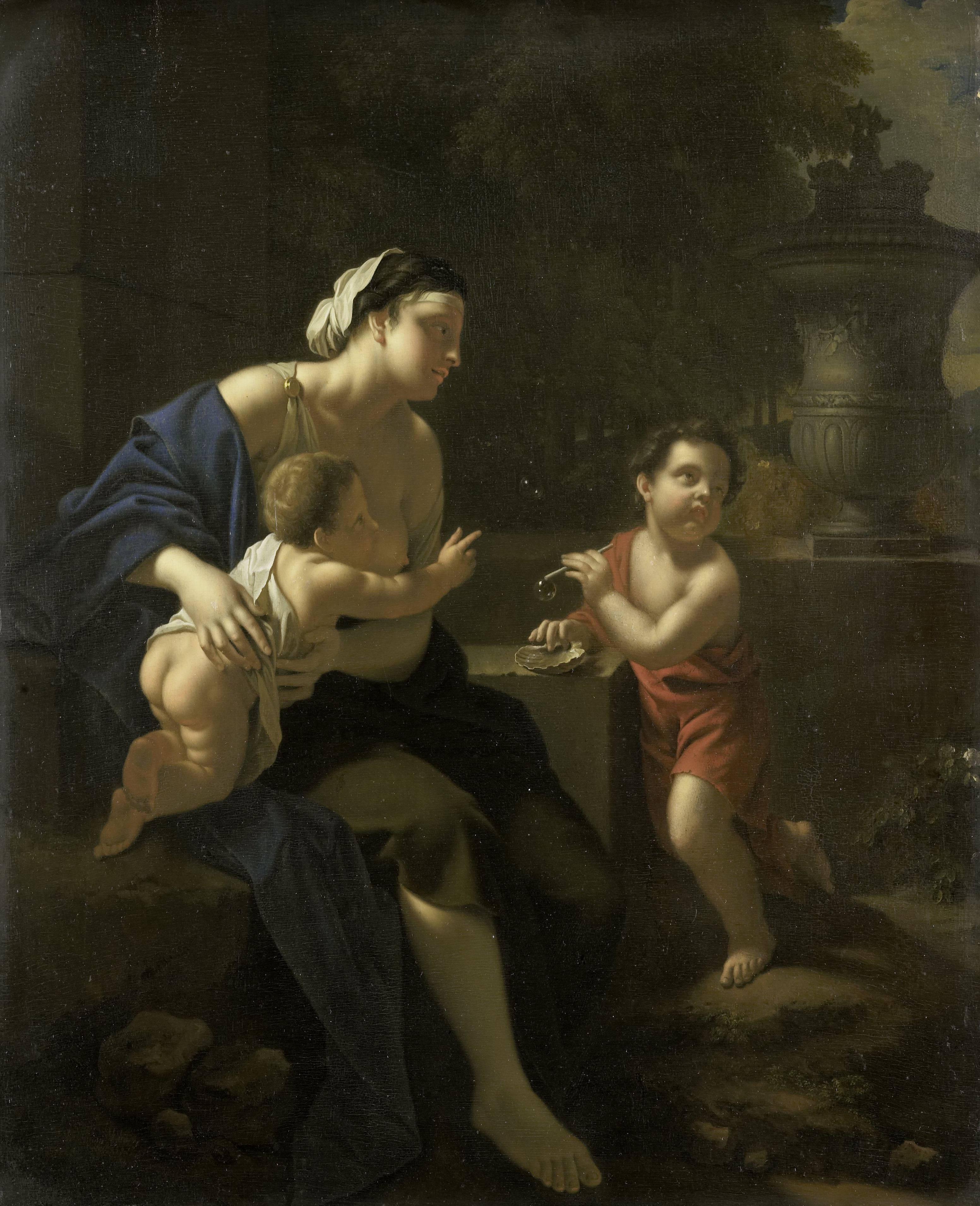 Adriaen van der Werff, Blowing Bubbles