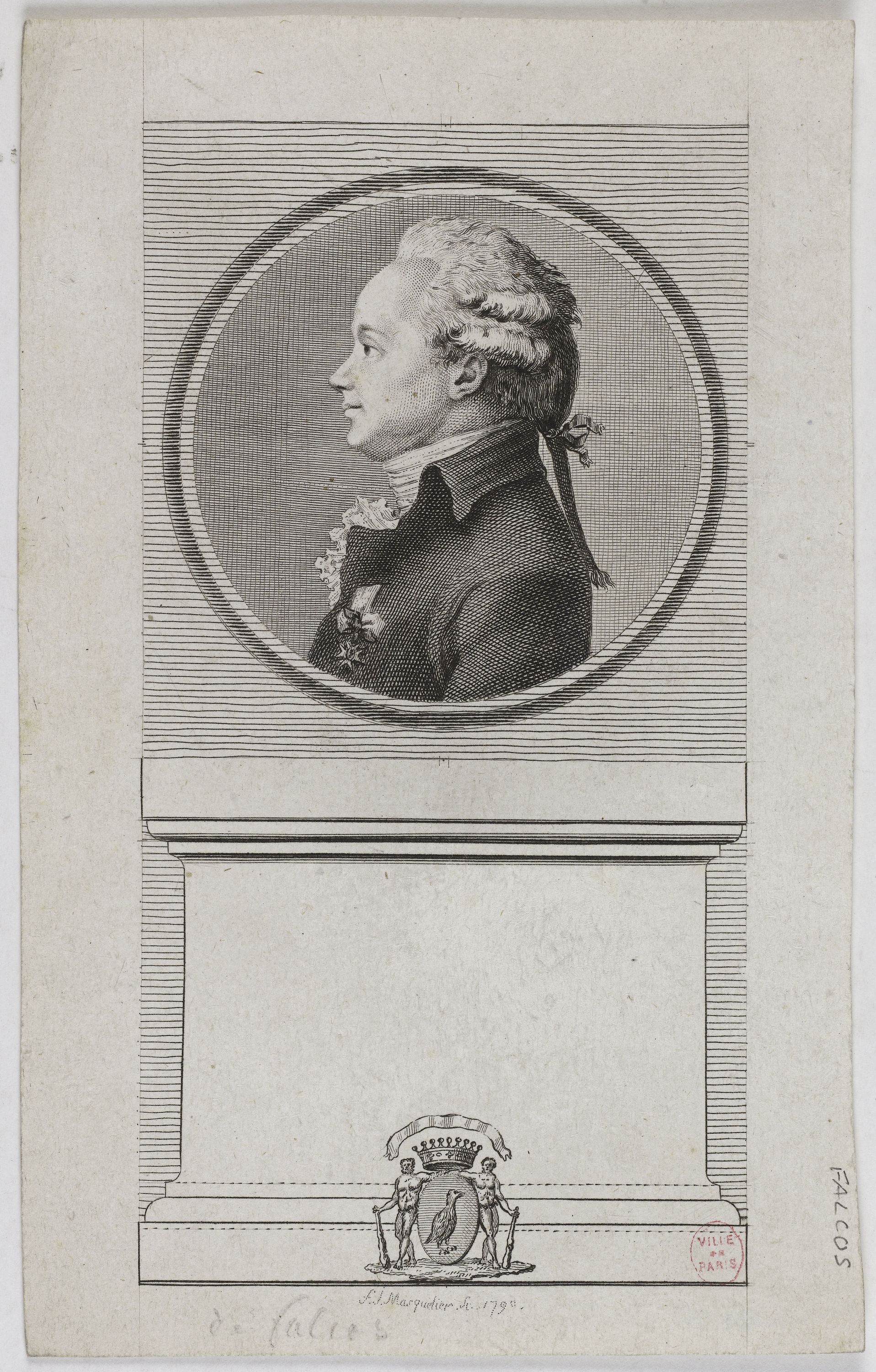 Anonyme, Portrait d'Alex.dre Jos. de Falcos