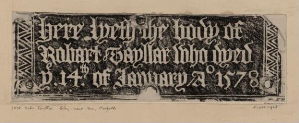 Unknown, Robert Tayller