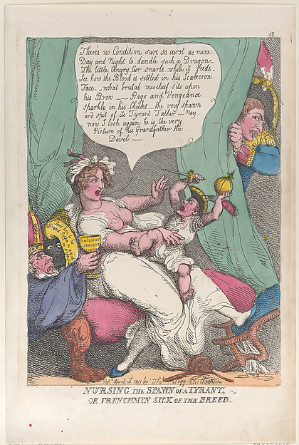 Thomas Rowlandson, Nursing the Spawn of a Tyrant