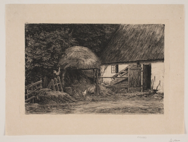 Carl Bloch, Ved bondehuset