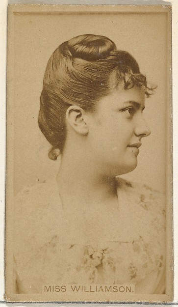W. Duke, Sons & Co., Miss Williamson, from the Actors and Actresses series (N145-8) issued by Duke Sons & Co. to promote Duke Cigarettes