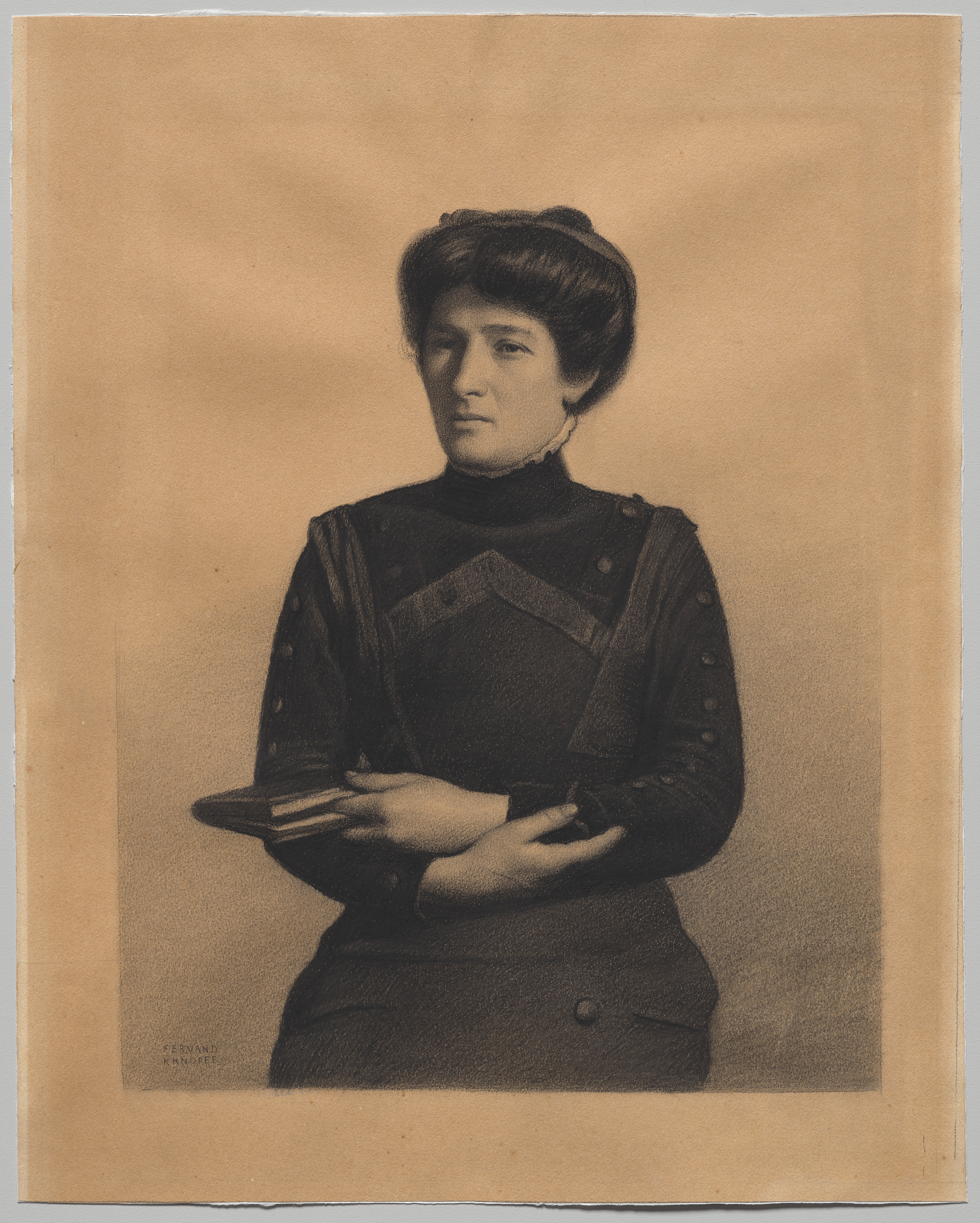 Fernand Khnopff, Portrait of Madame Jules Ricard, née Augustine Bulteau