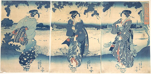 Utagawa Kuniyoshi, Women Near a River