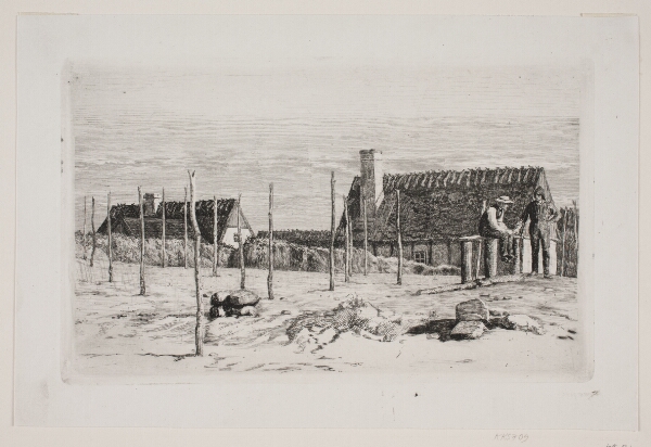 Carl Bloch, Parti i Hornbæk. Søndag formiddag
