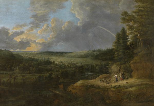 Lucas van Uden, Landscape with a Rainbow