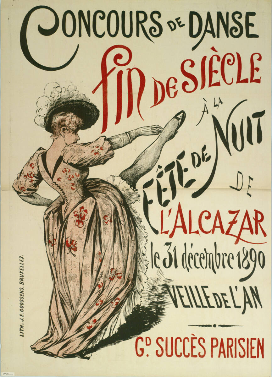 Anonym, CONCOURS DE DANSE; fin DE SIÈCLE À LA FÊTE DE NUIT DE L'ALCAZAR; le 31 décembre 1890