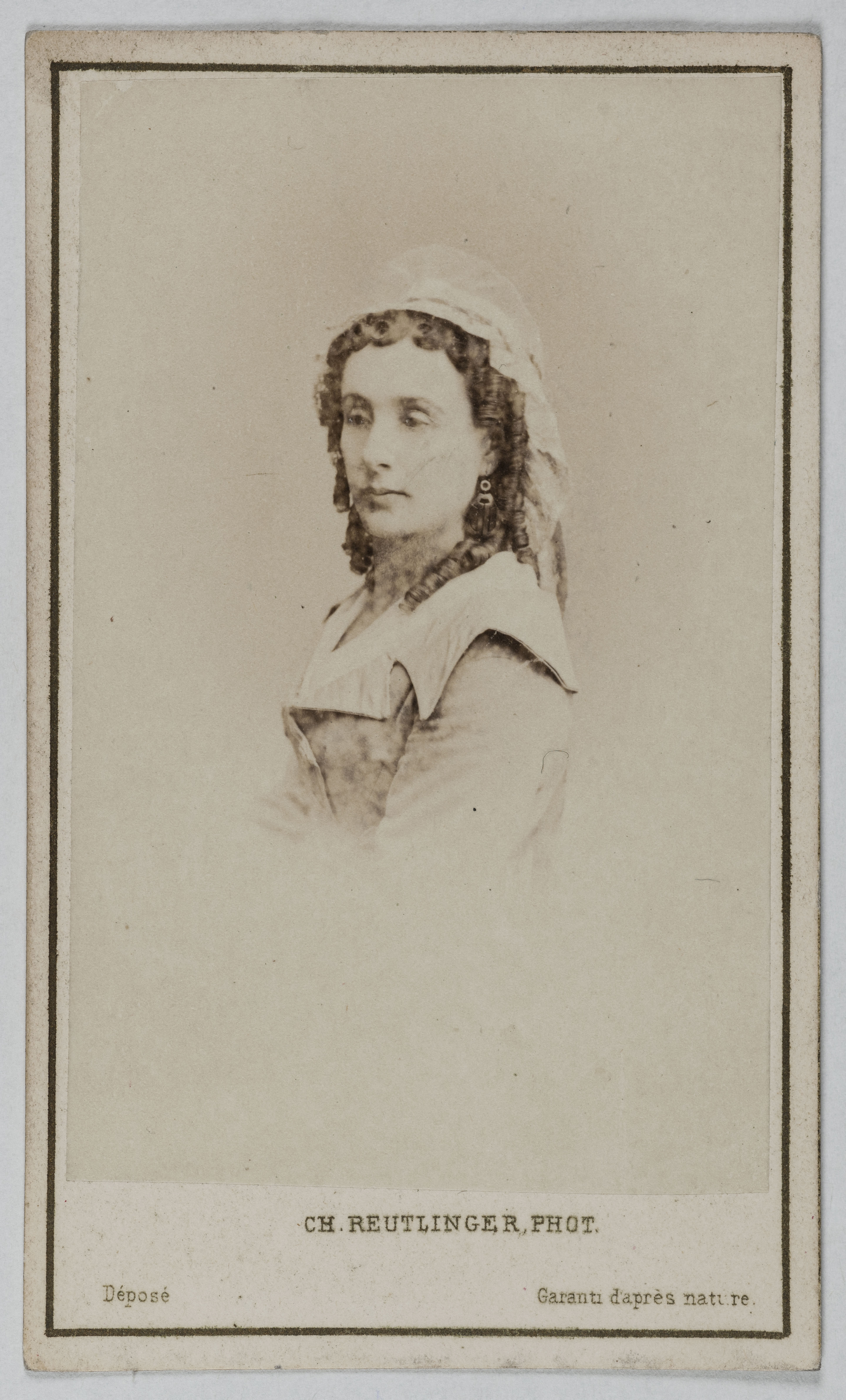 Charles Reutlinger, Portrait de Lia Félix (Adélaïde Félix dite, 1830-1908), (sœur de Rachel, actrice)