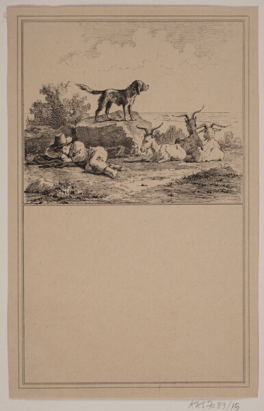 Adolph Kittendorff, Hyrdedrengen. Nr. 14 i Chr. Winther og M. Rørbye, "25 Billeder for små børn"