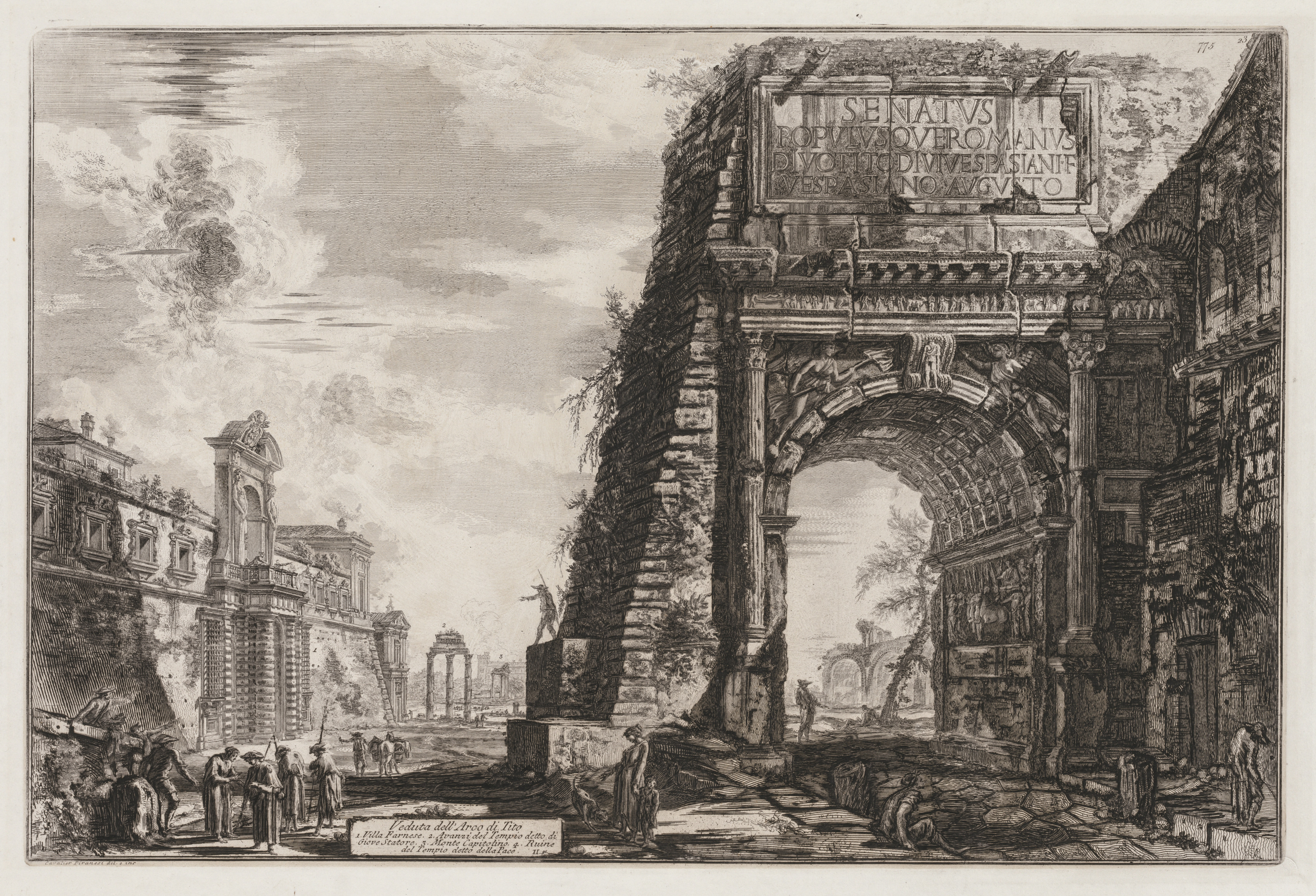 Giovanni Battista Piranesi, Views of Rome:  The Arch or Titus