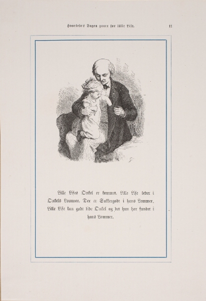 Lorenz Frølich, Illustration til "Hvorledes Dagen gaaer for Lille Lise"