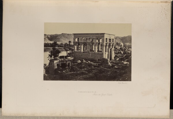 Francis Frith, Pharaoh's Bed Philae, From the Great Temple