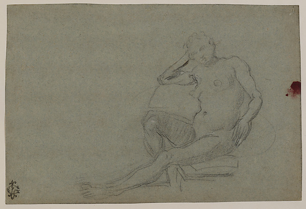 Domenico Tintoretto, Seated Female Nude