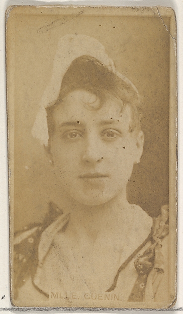 Allen & Ginter, Mlle. Guenin, from the Actors and Actresses series (N45, Type 8) for Virginia Brights Cigarettes