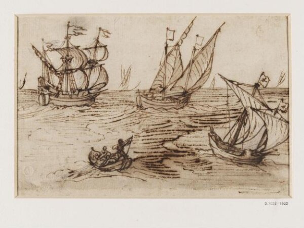 Unknown, Shipping Scene on the Open Seas