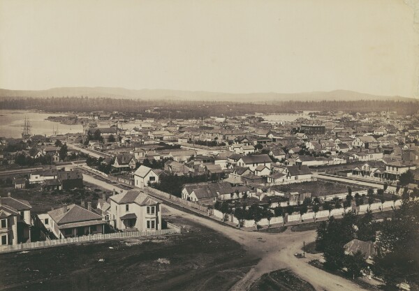 Carleton Watkins, [Panorama of Victoria, B.C. - View from Christ Church #2.]