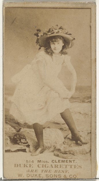 W. Duke, Sons & Co., Card Number 514, Miss Clement, from the Actors and Actresses series (N145-7) issued by Duke Sons & Co. to promote Duke Cigarettes