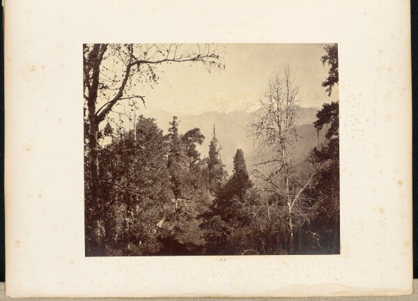Samuel Bourne, Bunderpoonch (the Jumnootri Peak), 20,758 feet, from the Heights above Barsoo