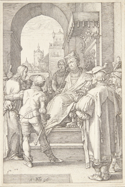 Hendrick Goltzius, Jesus for Pilatus