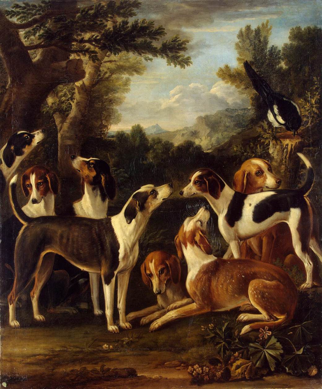 John Wootton, Hounds and a Magpie
