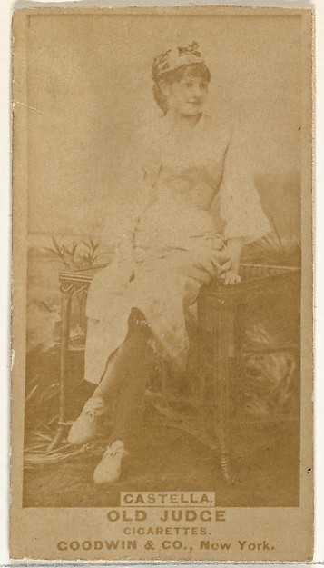 Goodwin & Company, Castella, from the Actors and Actresses series (N171) for Old Judge Cigarettes