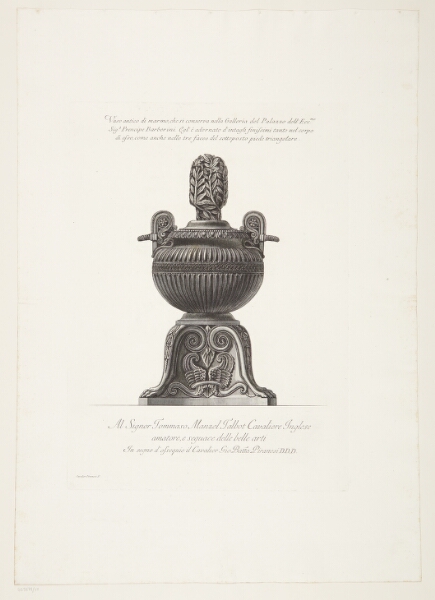 Giovanni Battista Piranesi, Marmorvase