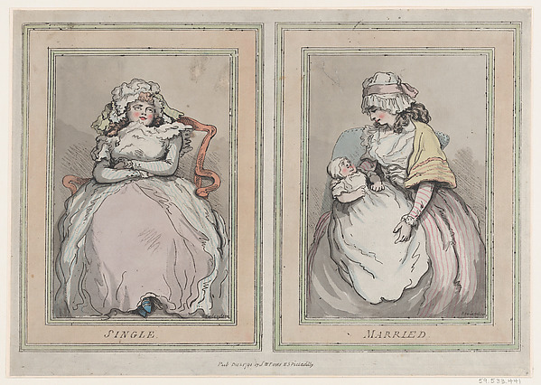 Thomas Rowlandson, Single and Married