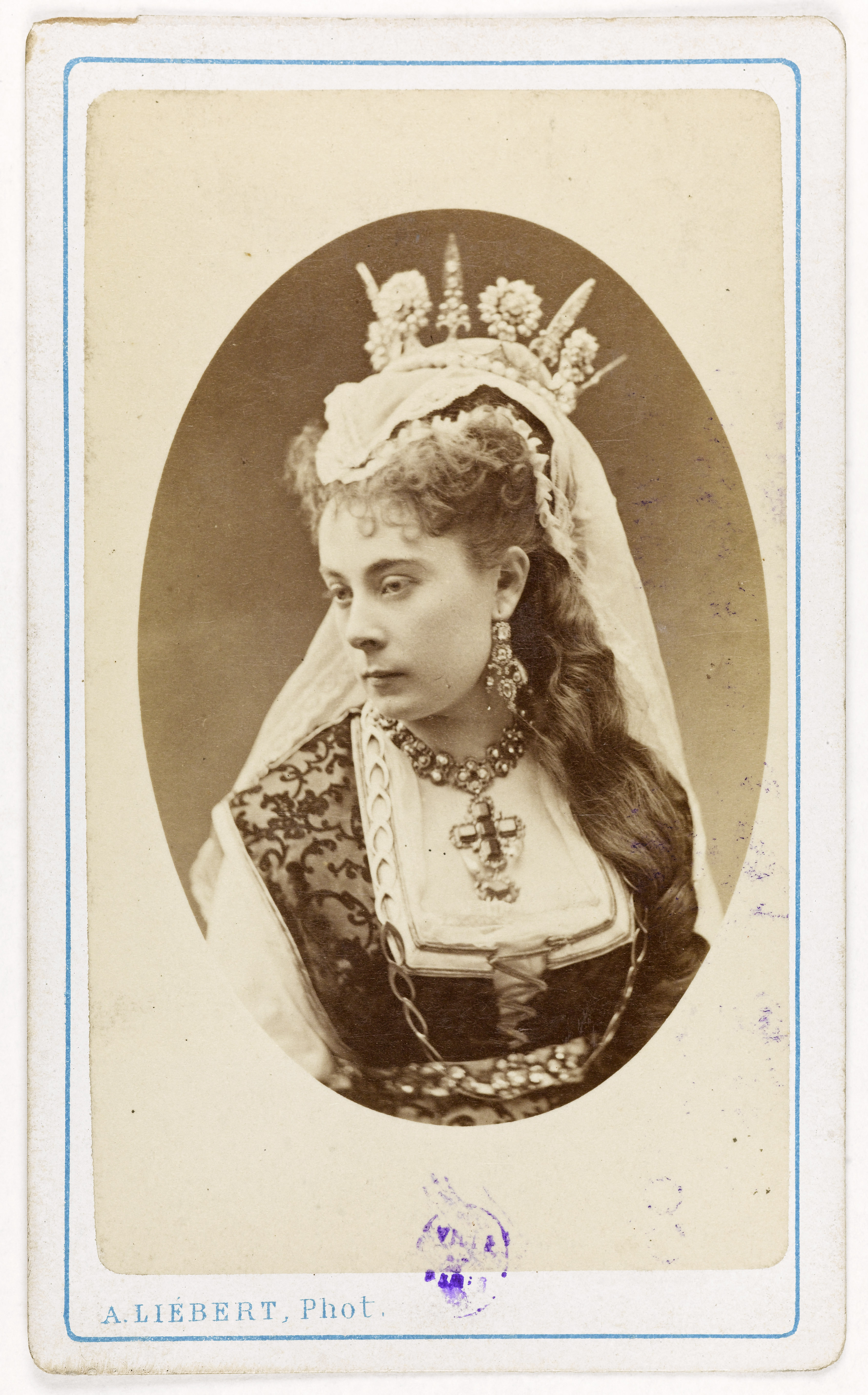 Alphonse Liébert, Portrait de Thibault Berthe ou Blanche, chanteuse lyrique