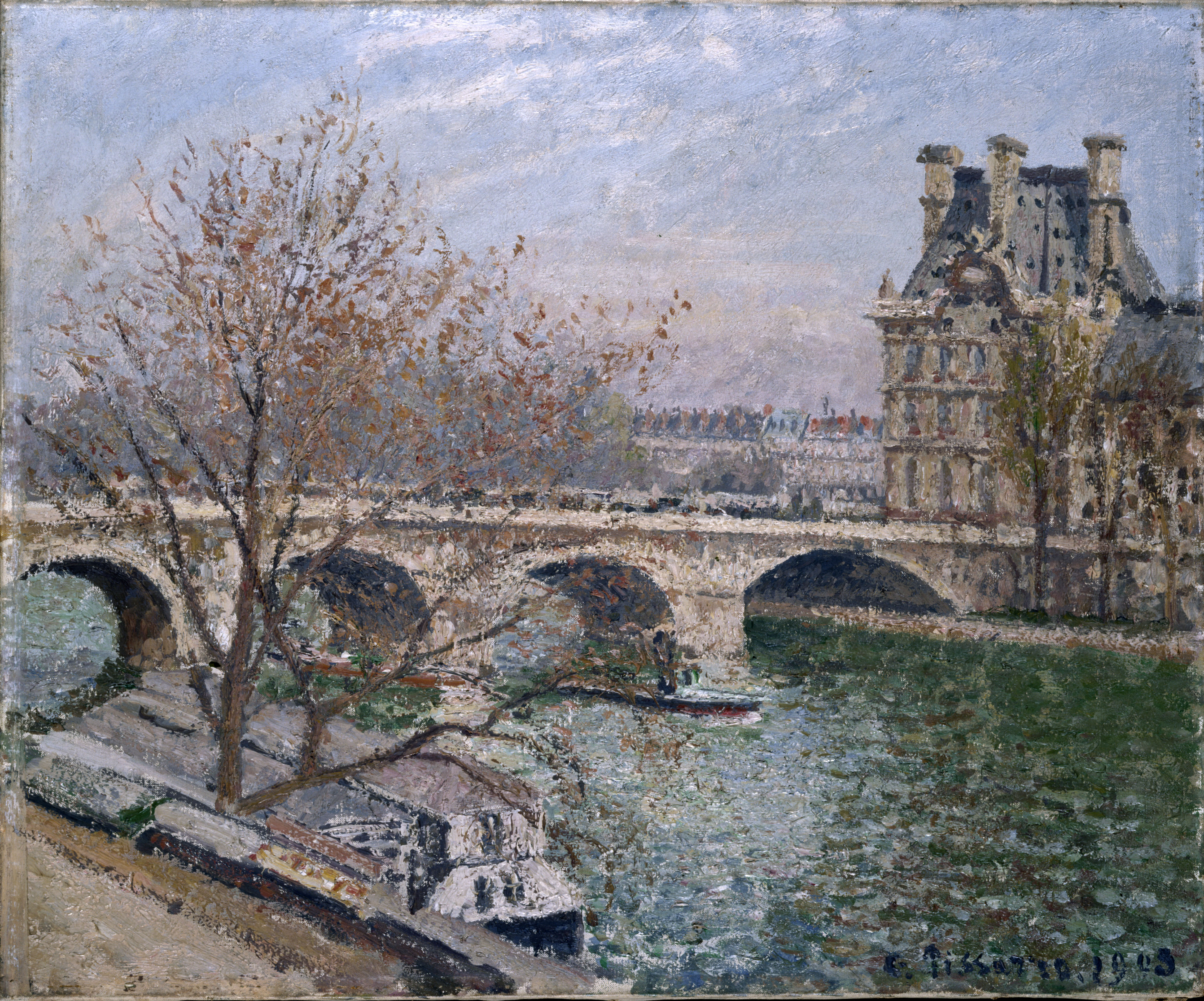 Camille Pissarro, Le Pont Royal et le Pavillon de Flore