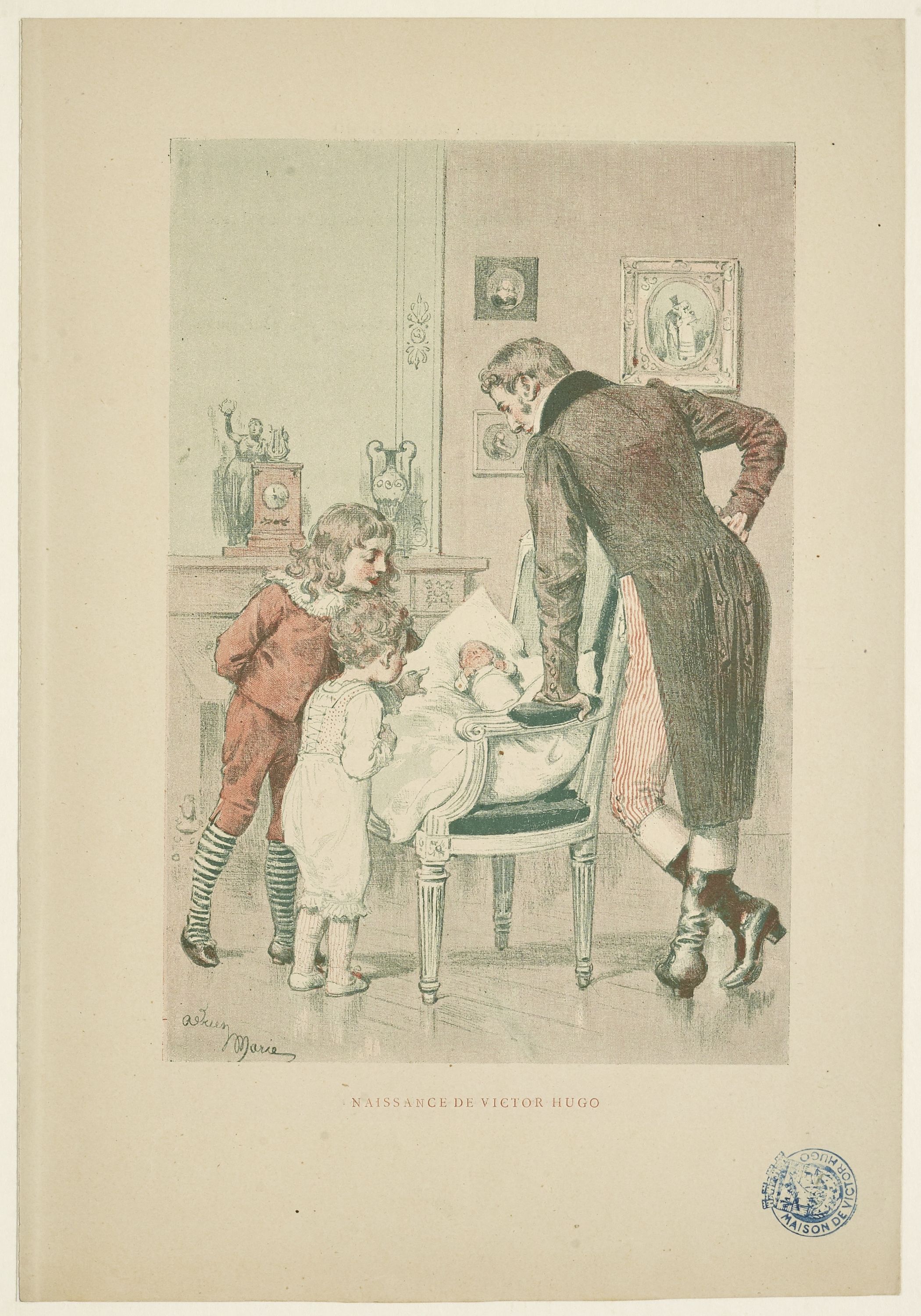 Adrien Emmanuel Marie, Naissance de Victor Hugo