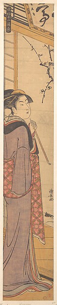 Torii Kiyonaga, A Girl with a Pipe