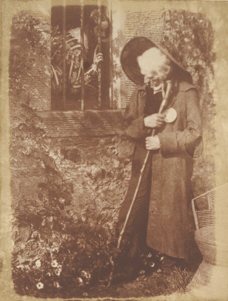 Hill & Adamson, [Mrs. Elizabeth Cockburn Cleghorn and John Henning as Miss Wardour and Eddie Ochiltree from Sir Walter Scott's "The Antiquary"]