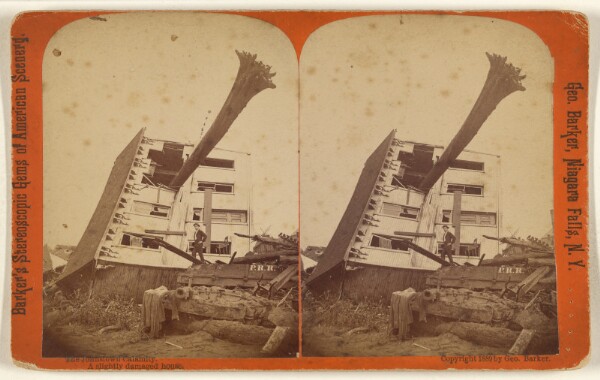 George Barker, The Johnstown Calamity. A slightly damaged house.