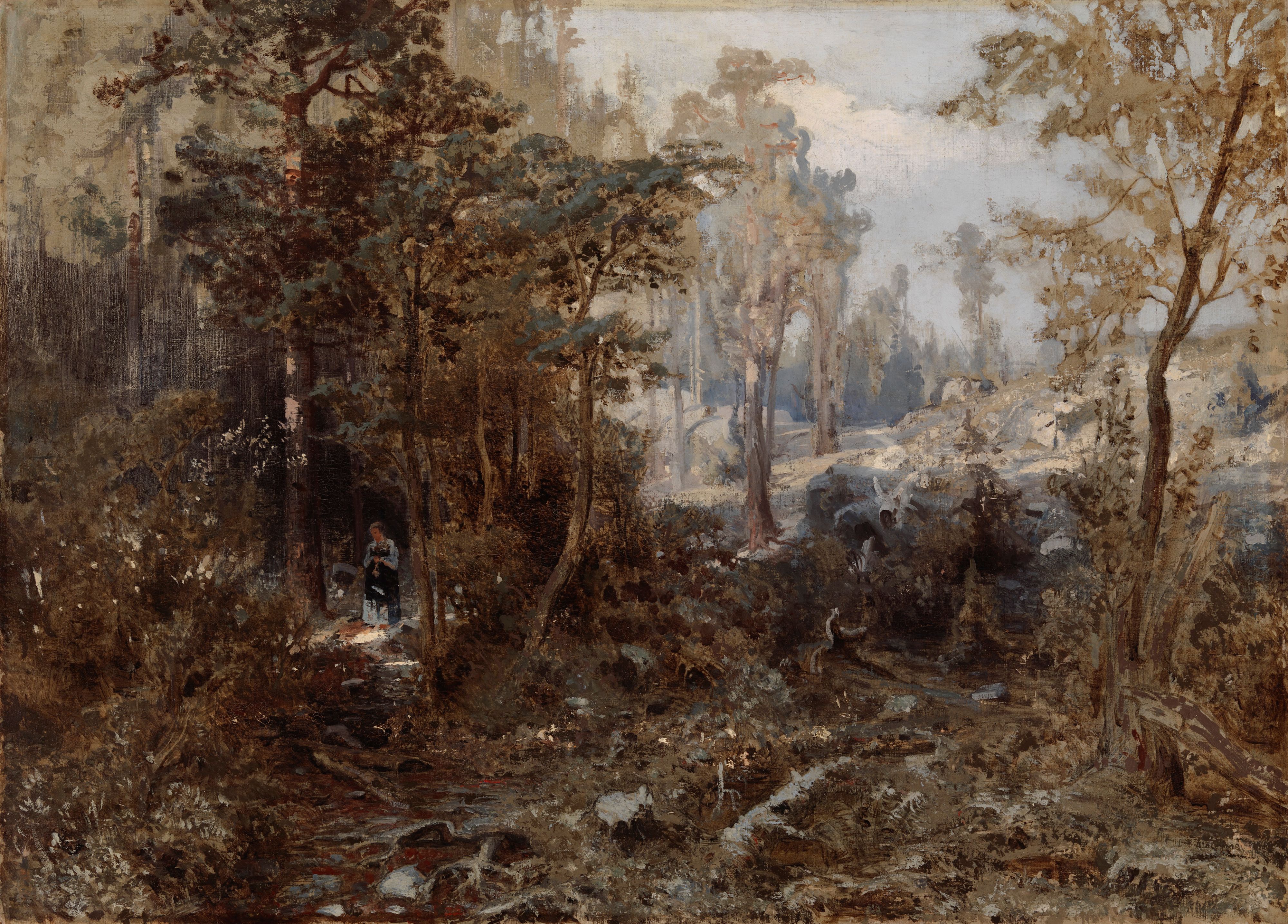 Werner Holmberg, Forest Landscape near Näsijärvi ; Unfinished